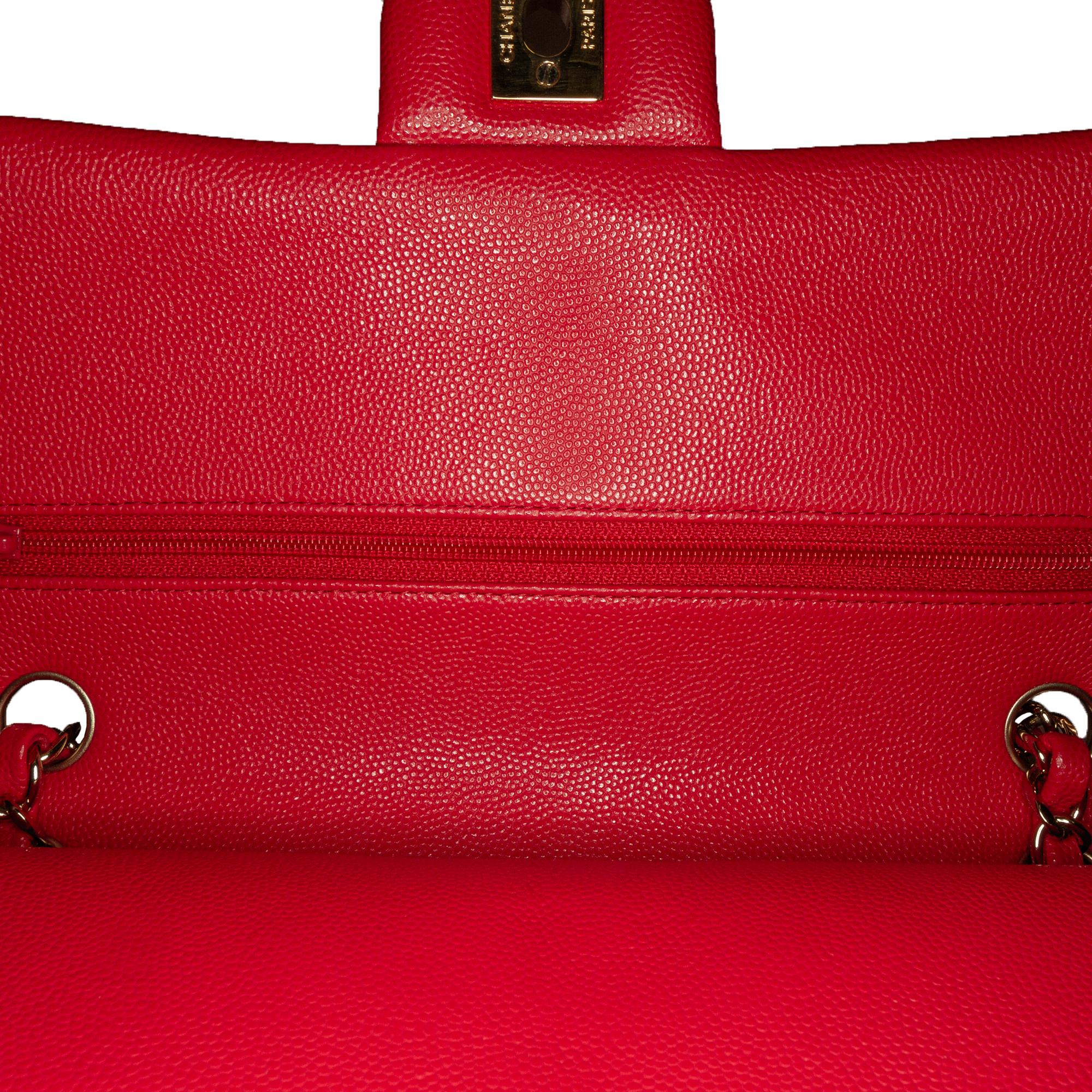 Chanel Medium Classic Caviar Double Flap (SHG-Pe4Lry)