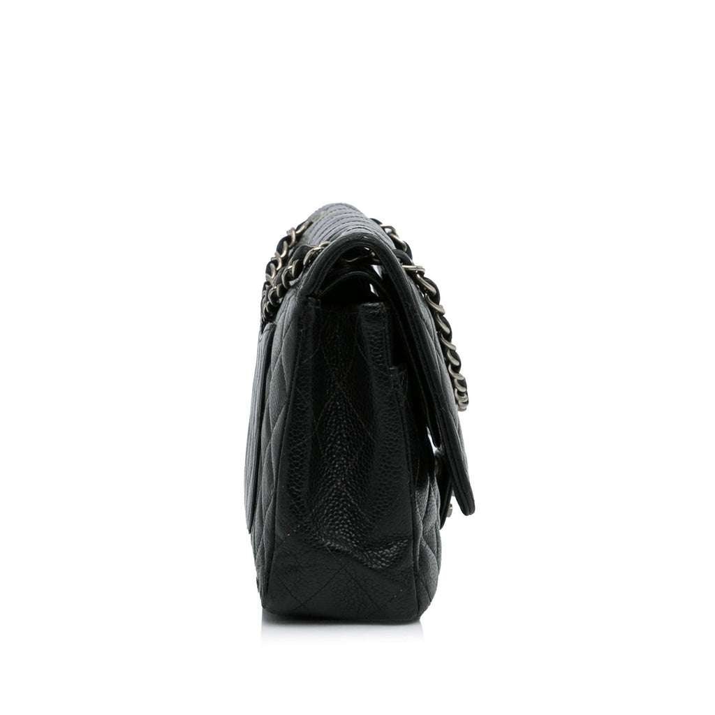 Chanel Medium Classic Caviar Double Flap (SHG-WNK0ZG)