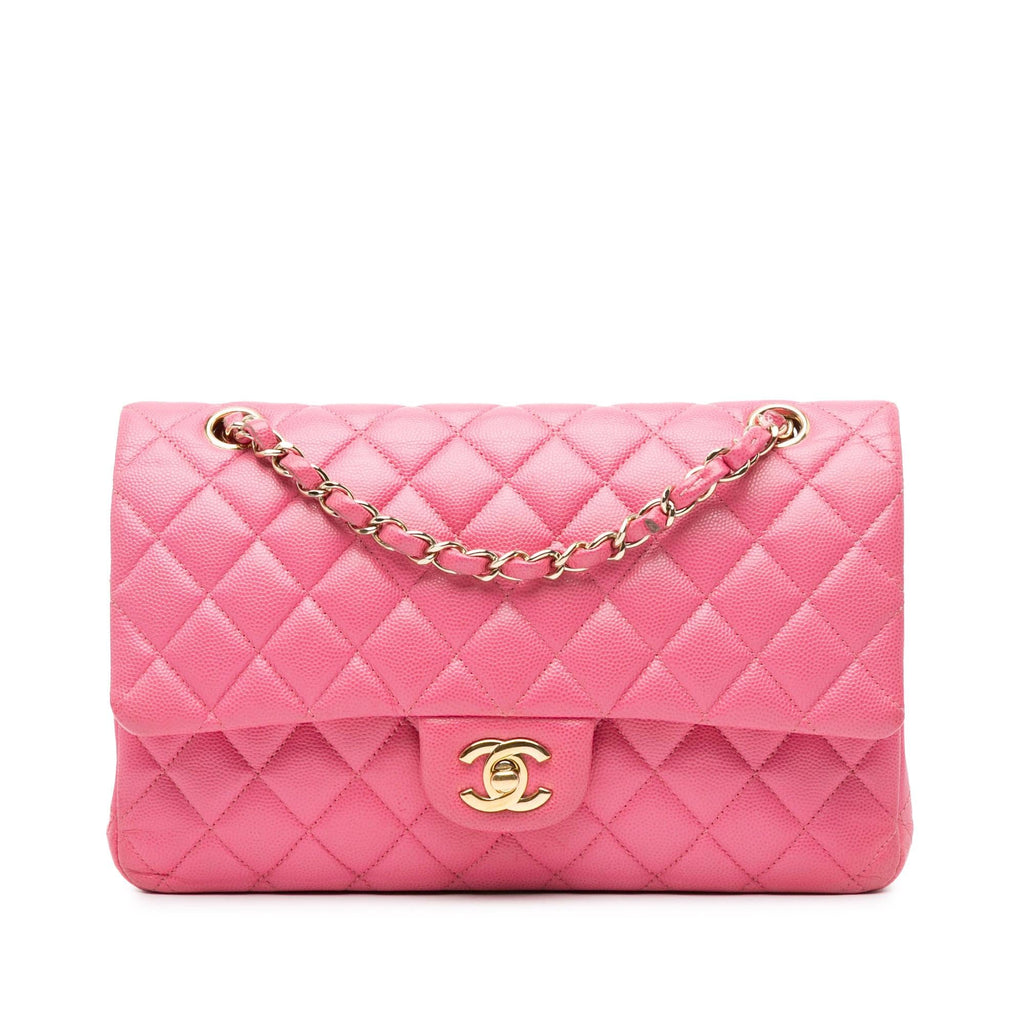 Chanel Medium Classic Caviar Double Flap (SHG-nLVABz)