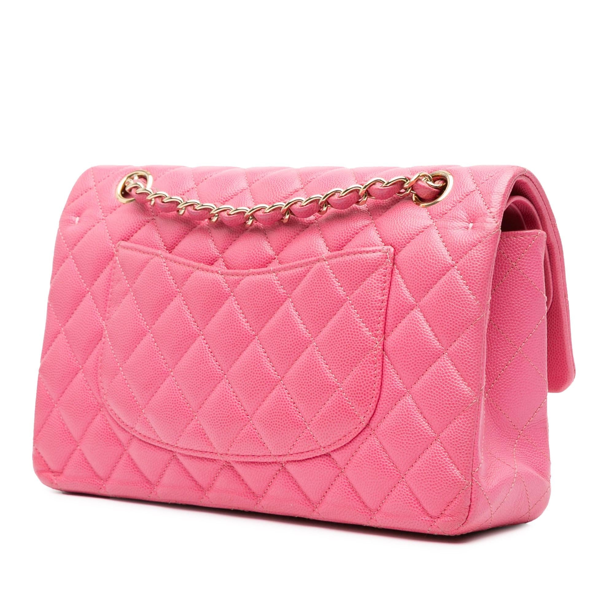 Chanel Medium Classic Caviar Double Flap (SHG-nLVABz)