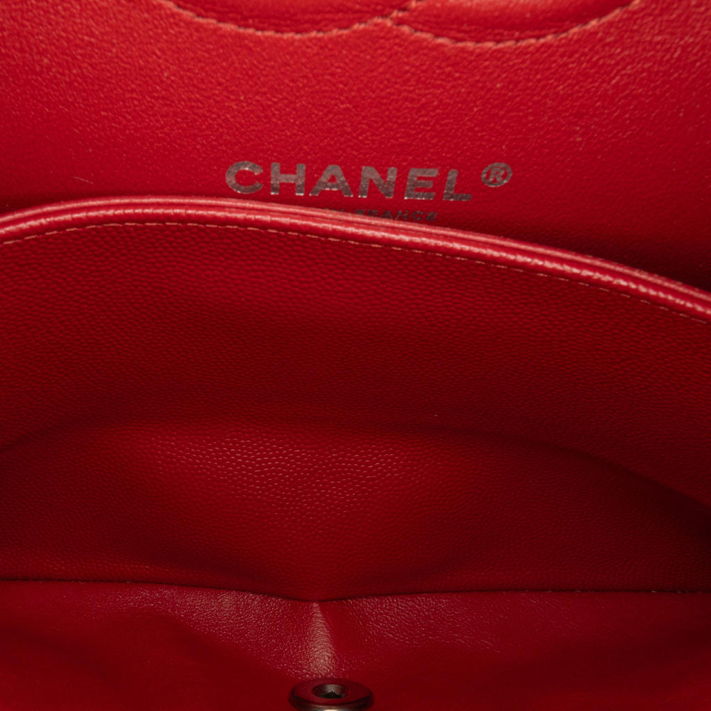 Chanel Medium Classic Chevron Caviar Double Flap (SHG-yLe4XT)