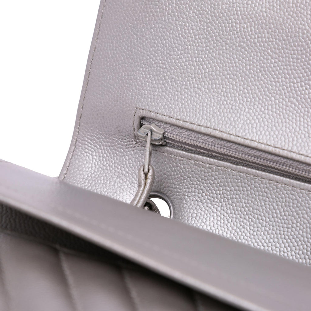 Chanel Medium Classic Chevron Caviar Double Flap