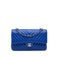 Chanel Medium Classic Chevron Caviar Double Flap