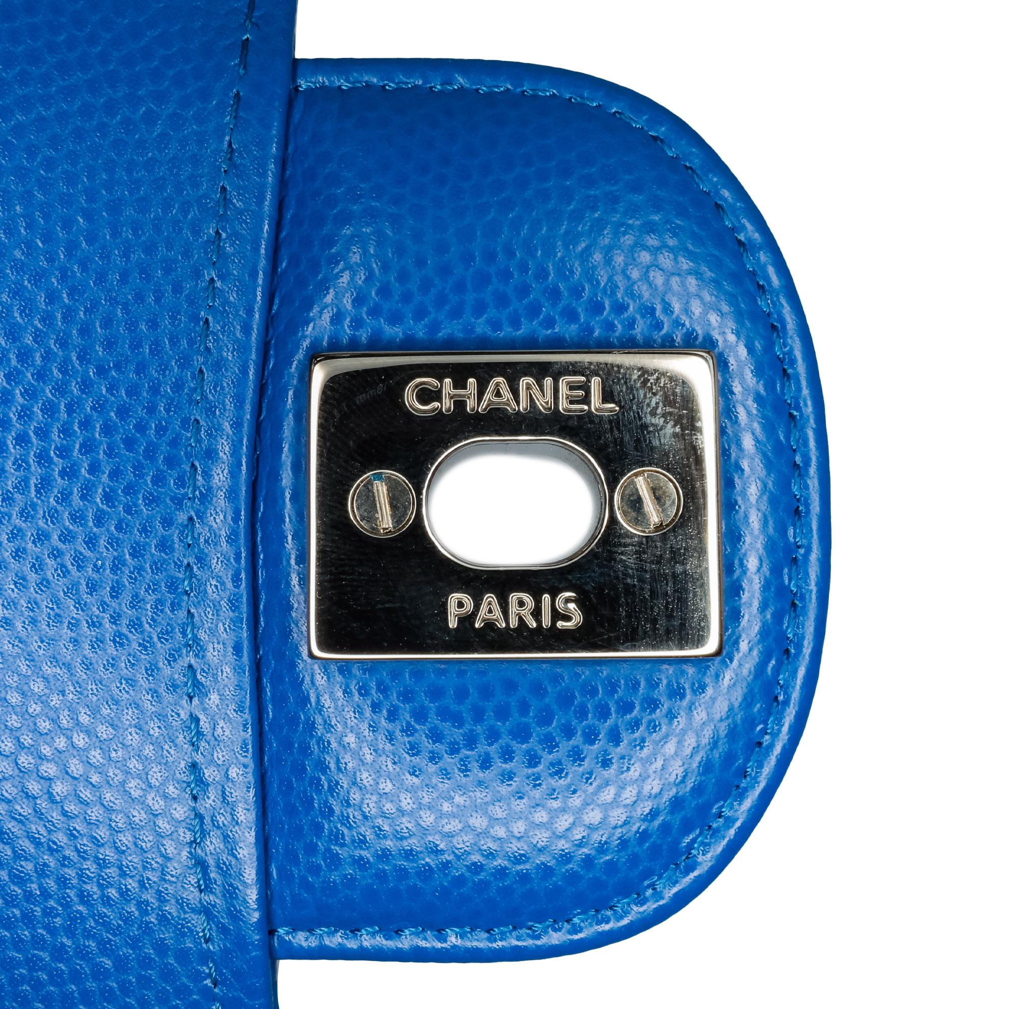 Chanel Medium Classic Chevron Caviar Double Flap