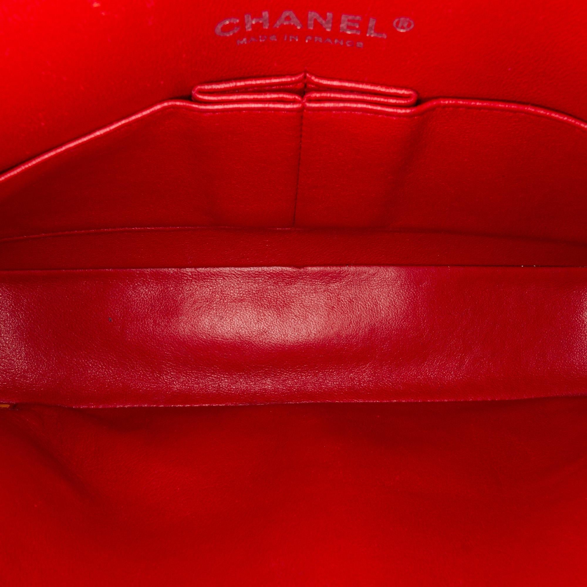 Chanel Medium Classic Chevron Caviar Double Flap