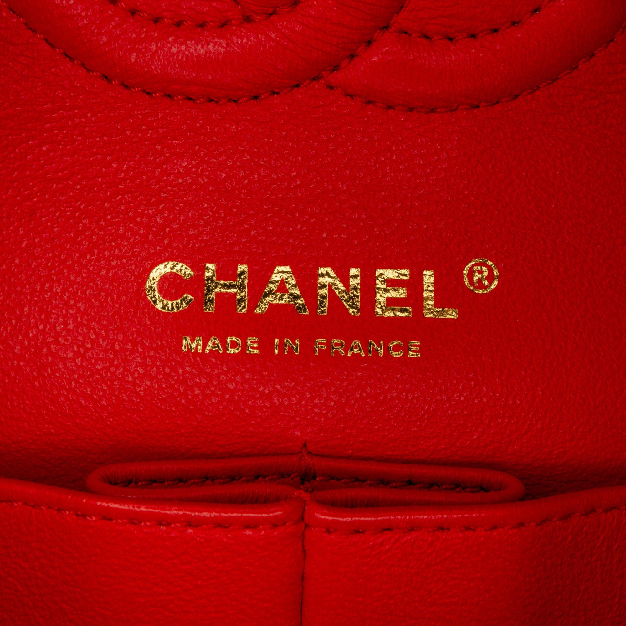 Chanel Medium Classic Chevron Lambskin Double Flap (SHG-PfQlYr)