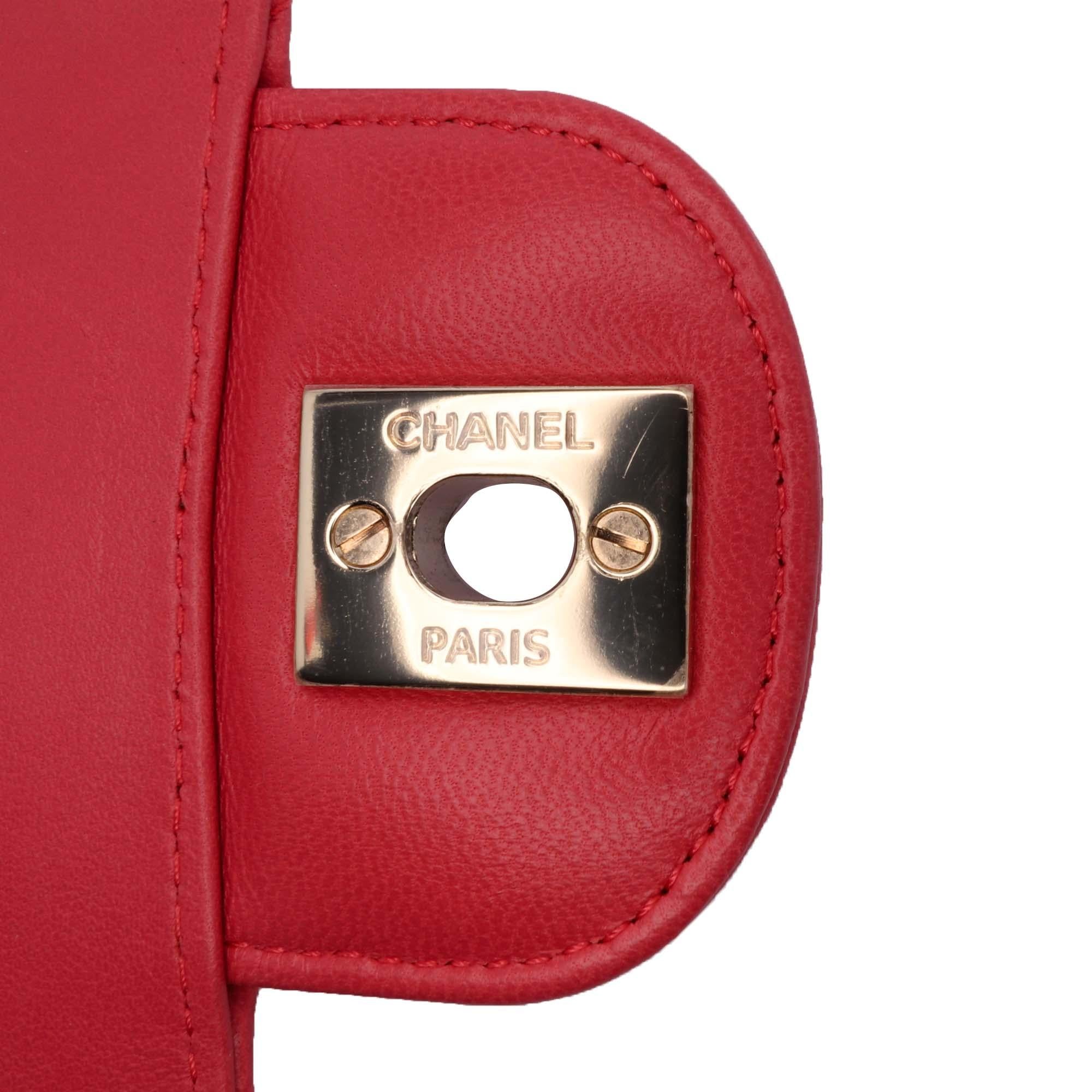 Chanel Medium Classic Chevron Lambskin Double Flap