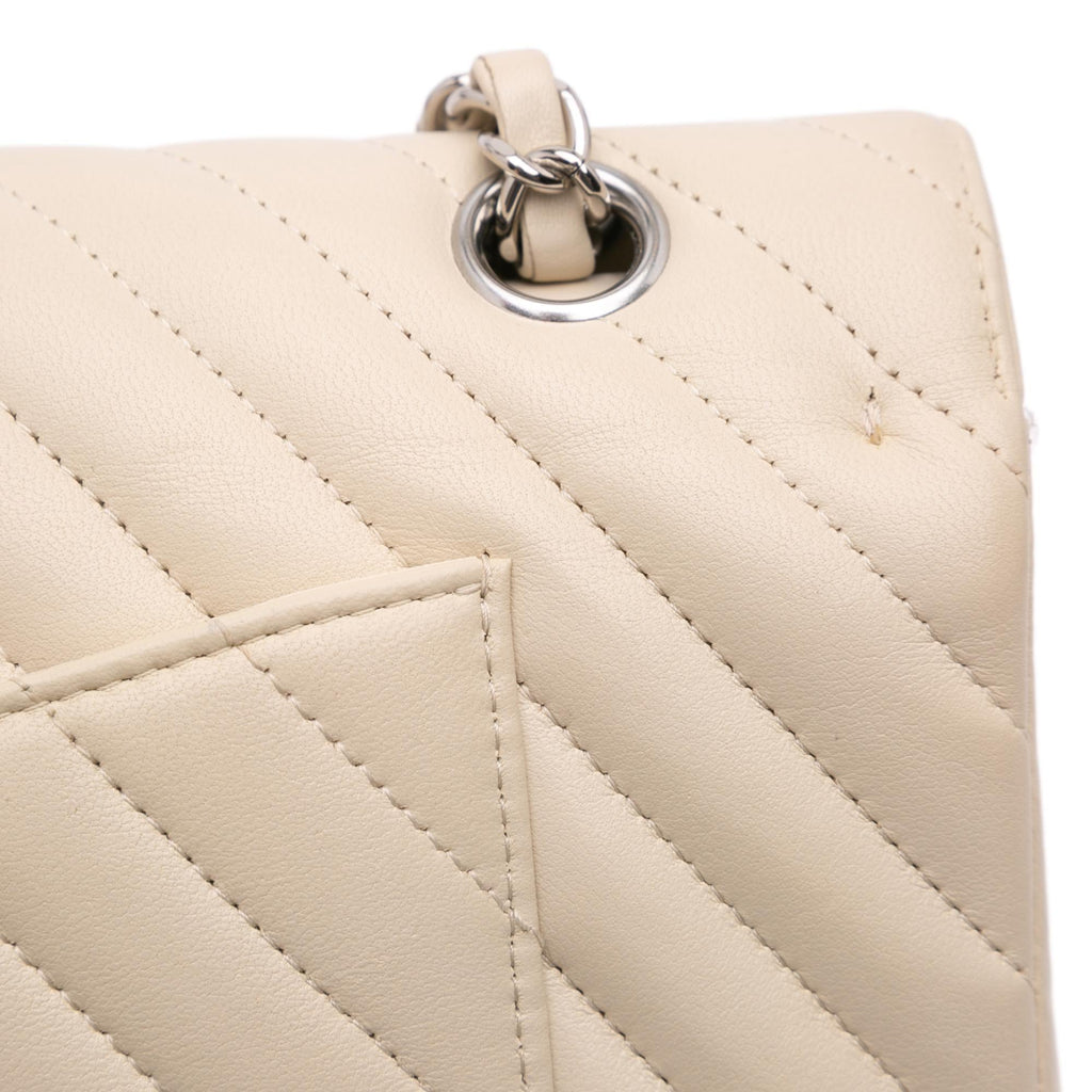 Chanel Medium Classic Chevron Lambskin Double Flap