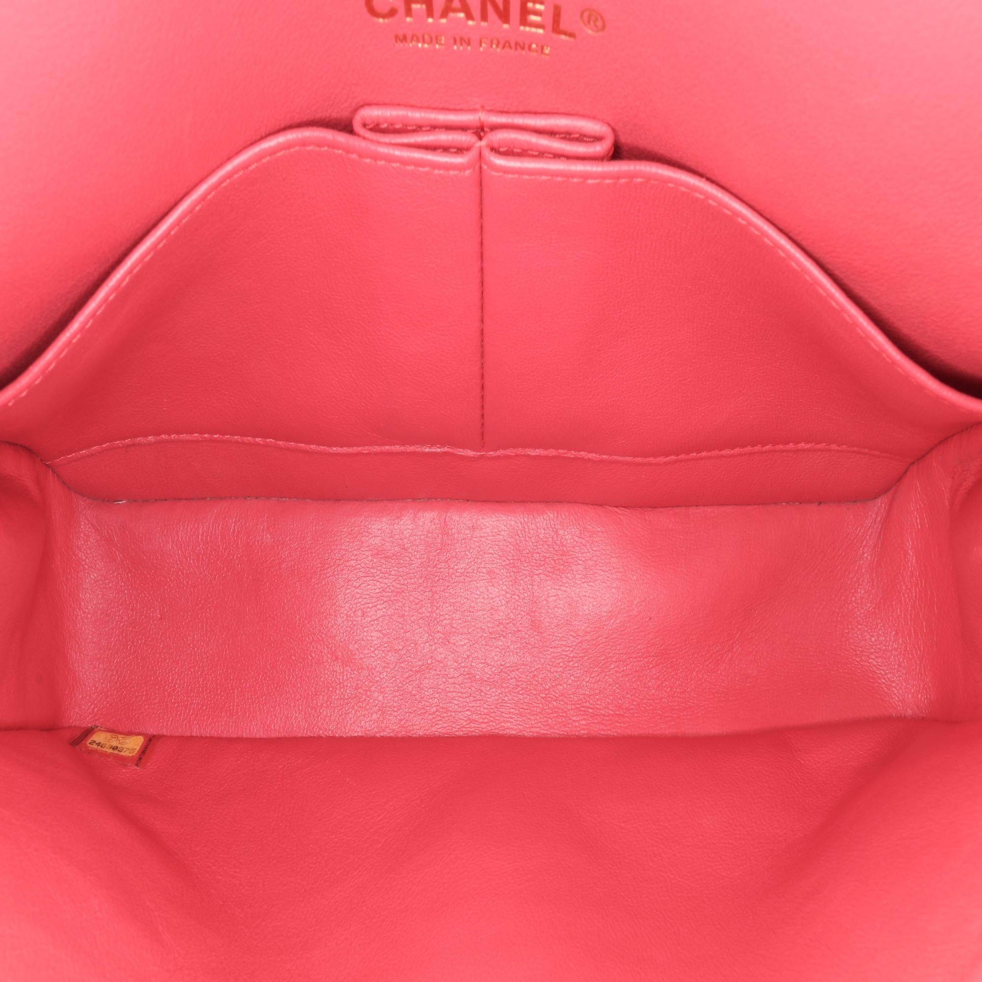 Chanel Medium Classic Chevron Lambskin Double Flap