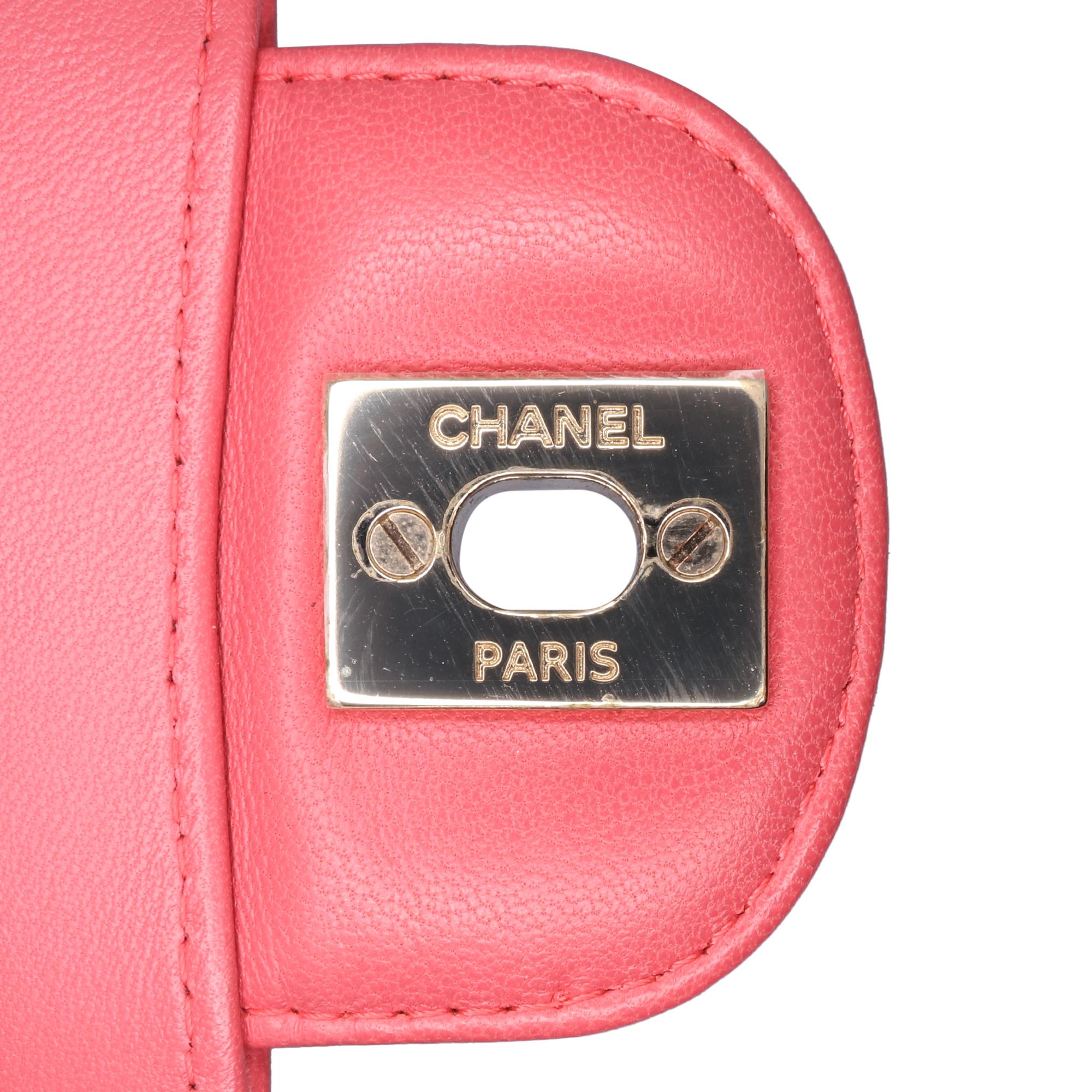 Chanel Medium Classic Chevron Lambskin Double Flap