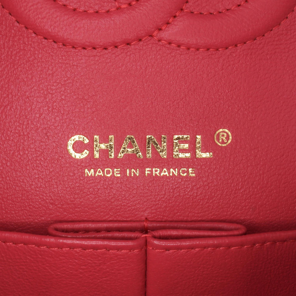 Chanel Medium Classic Chevron Lambskin Double Flap