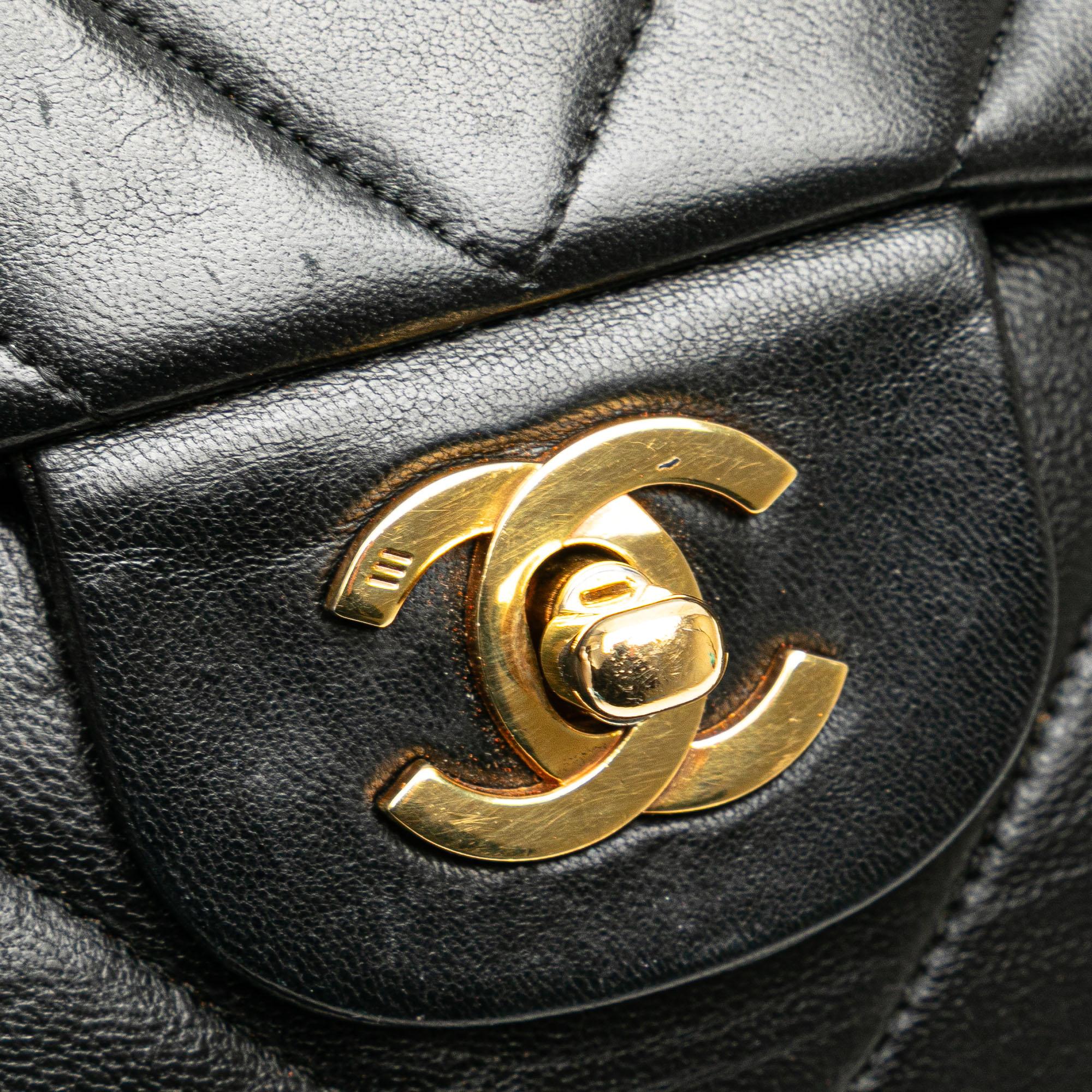 Chanel Medium Classic Chevron Lambskin Double Flap