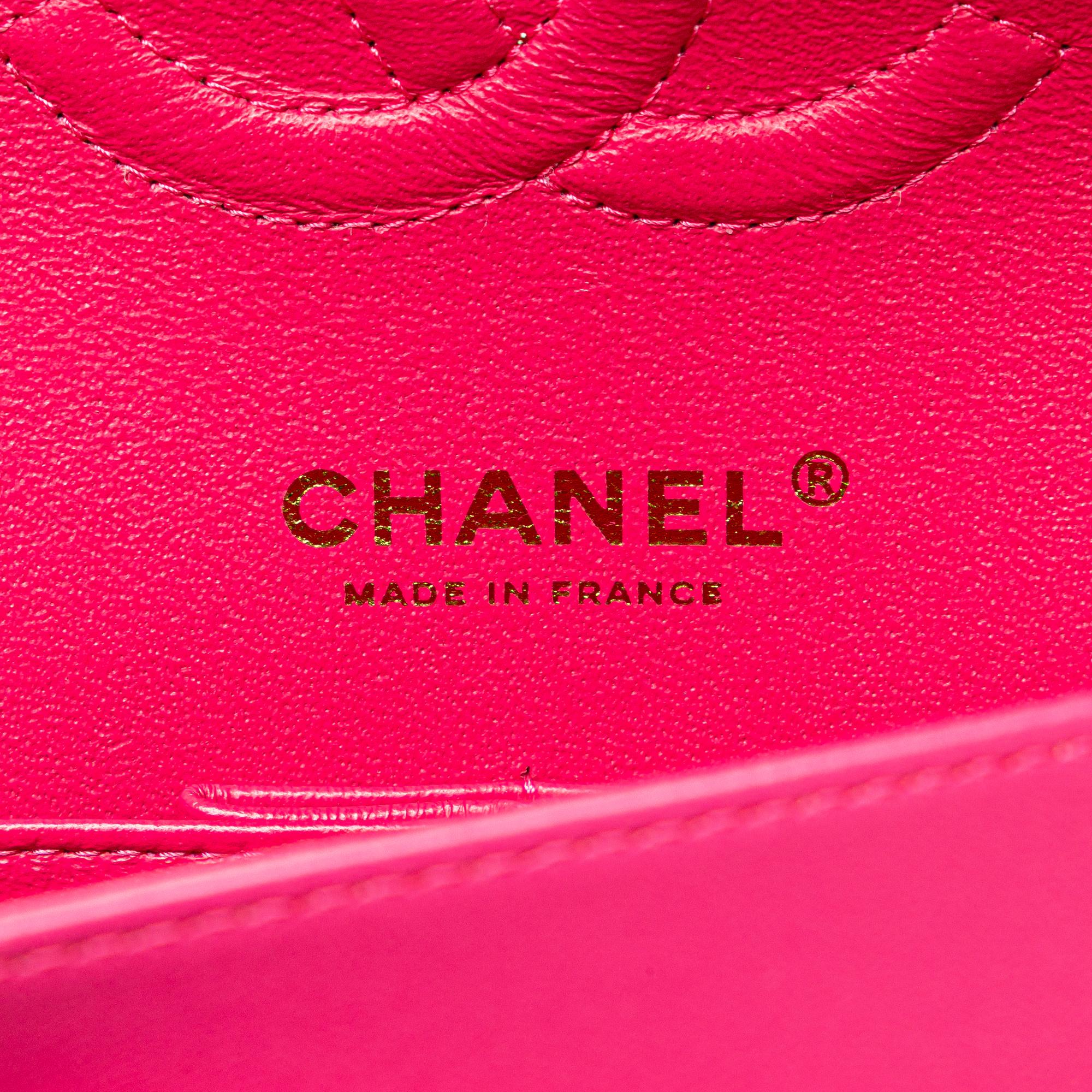 Chanel Medium Classic Chevron Lambskin Double Flap