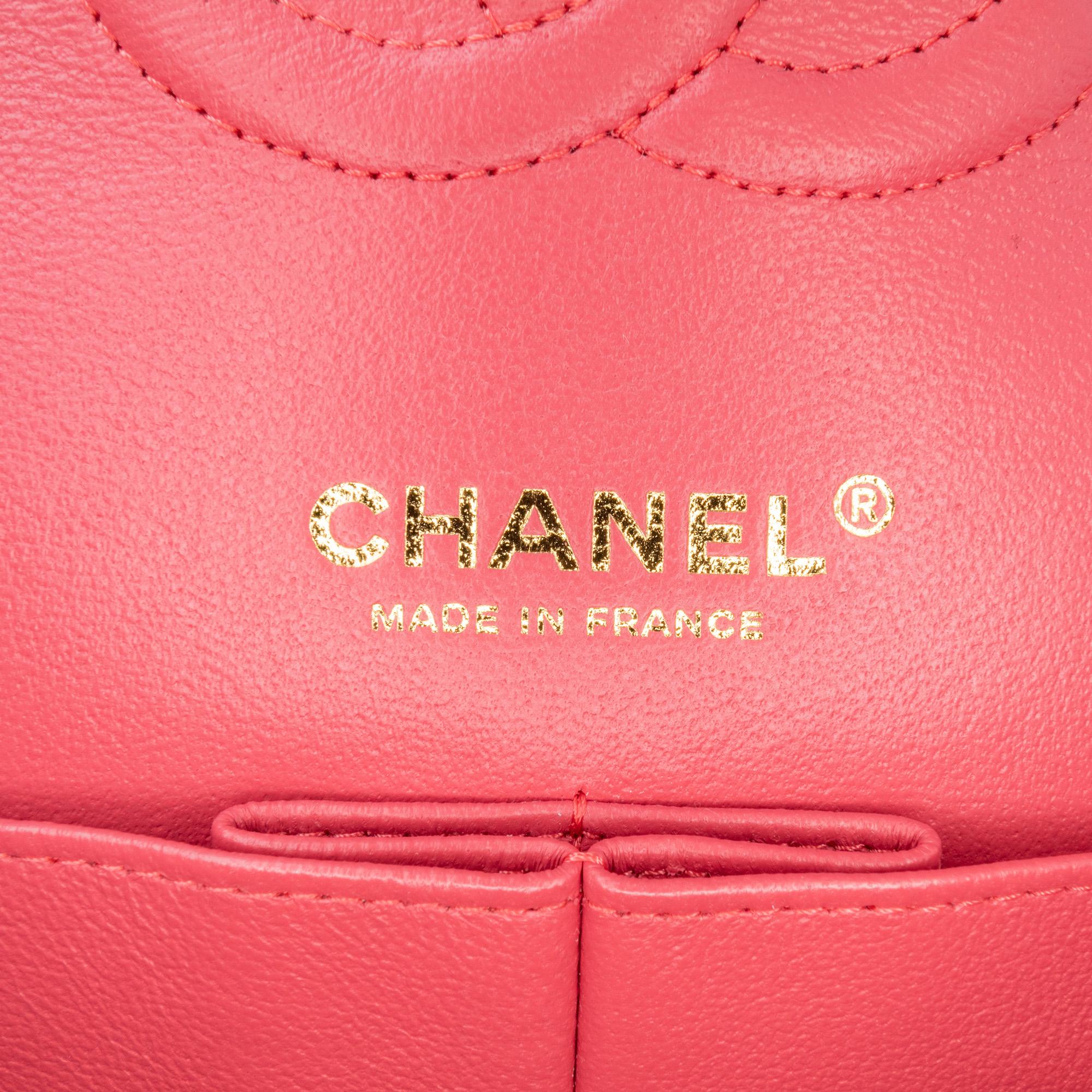 Chanel Medium Classic Chevron Lambskin Double Flap