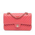 Chanel Medium Classic Chevron Lambskin Double Flap