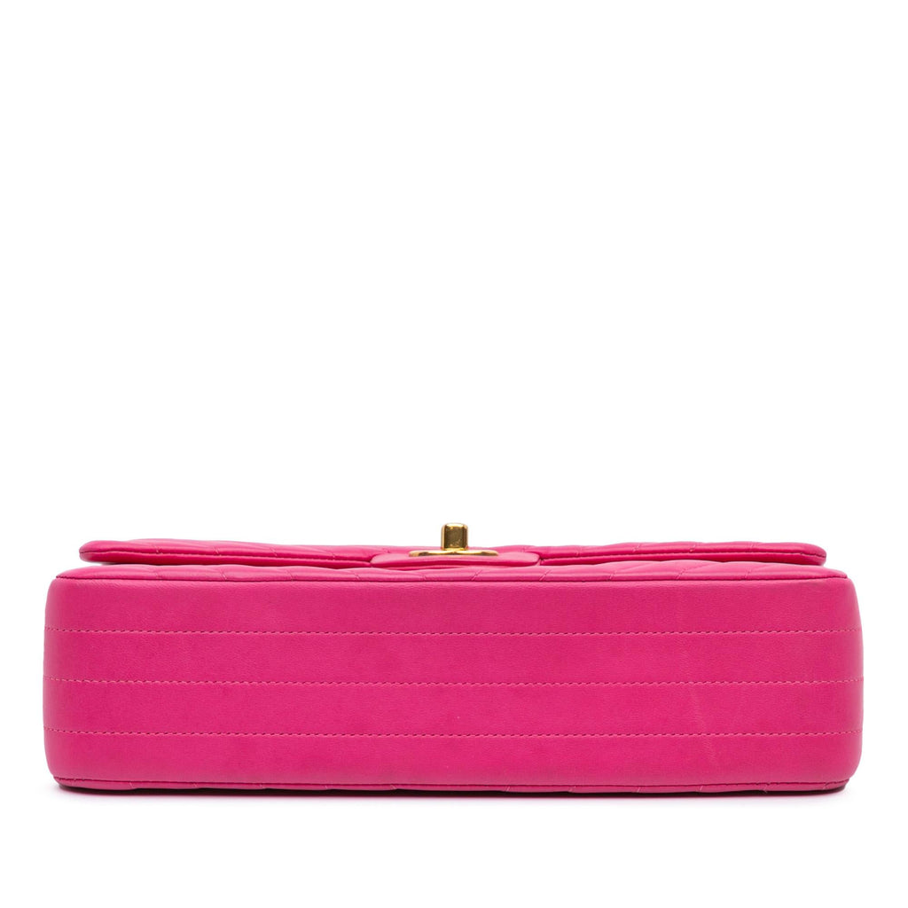 Chanel Medium Classic Chevron Lambskin Double Flap
