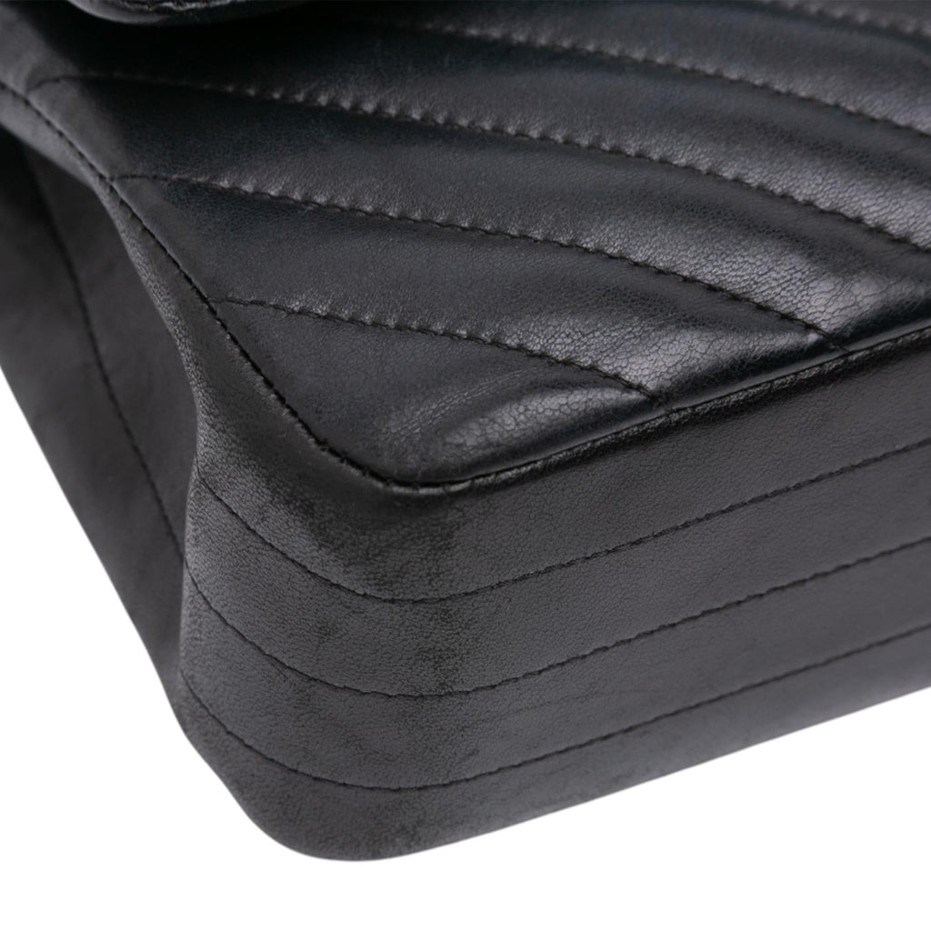 Chanel Medium Classic Chevron Lambskin Double Flap
