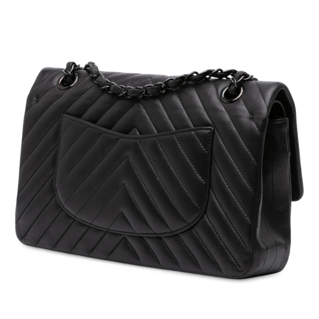 Chanel Medium Classic Chevron Lambskin Double Flap