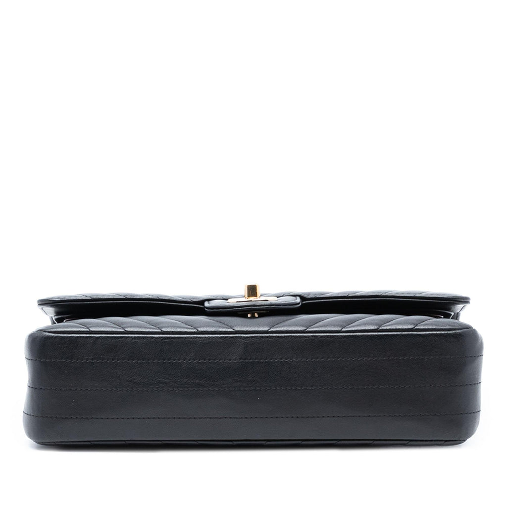 Chanel Medium Classic Chevron Lambskin Double Flap