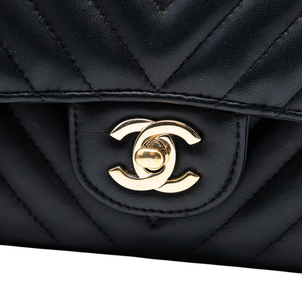 Chanel Medium Classic Chevron Lambskin Double Flap