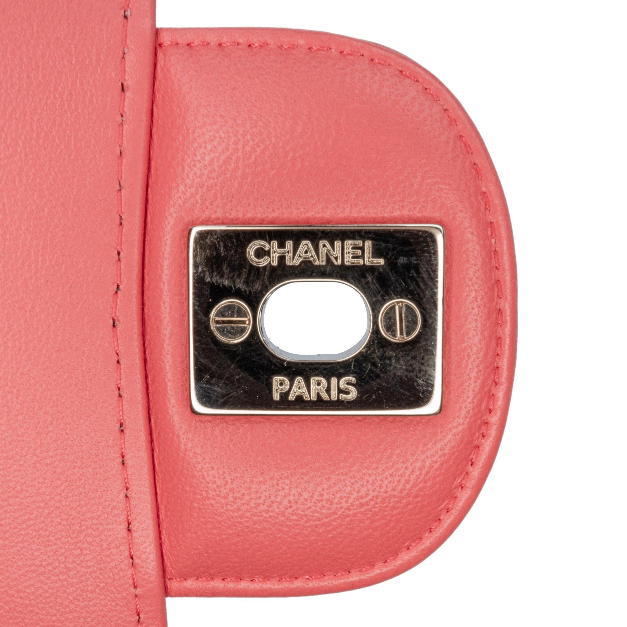 Chanel Medium Classic Chevron Lambskin Double Flap