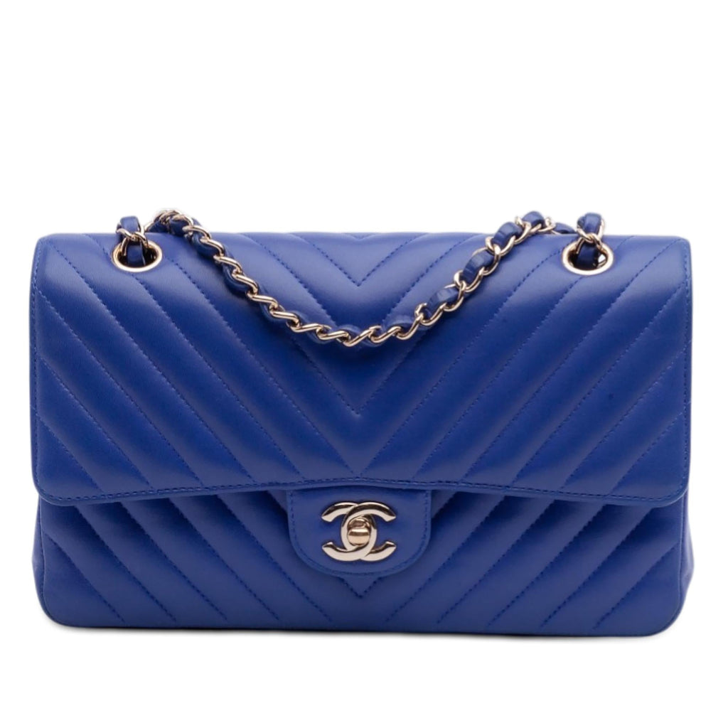 Chanel Medium Classic Chevron Lambskin Double Flap