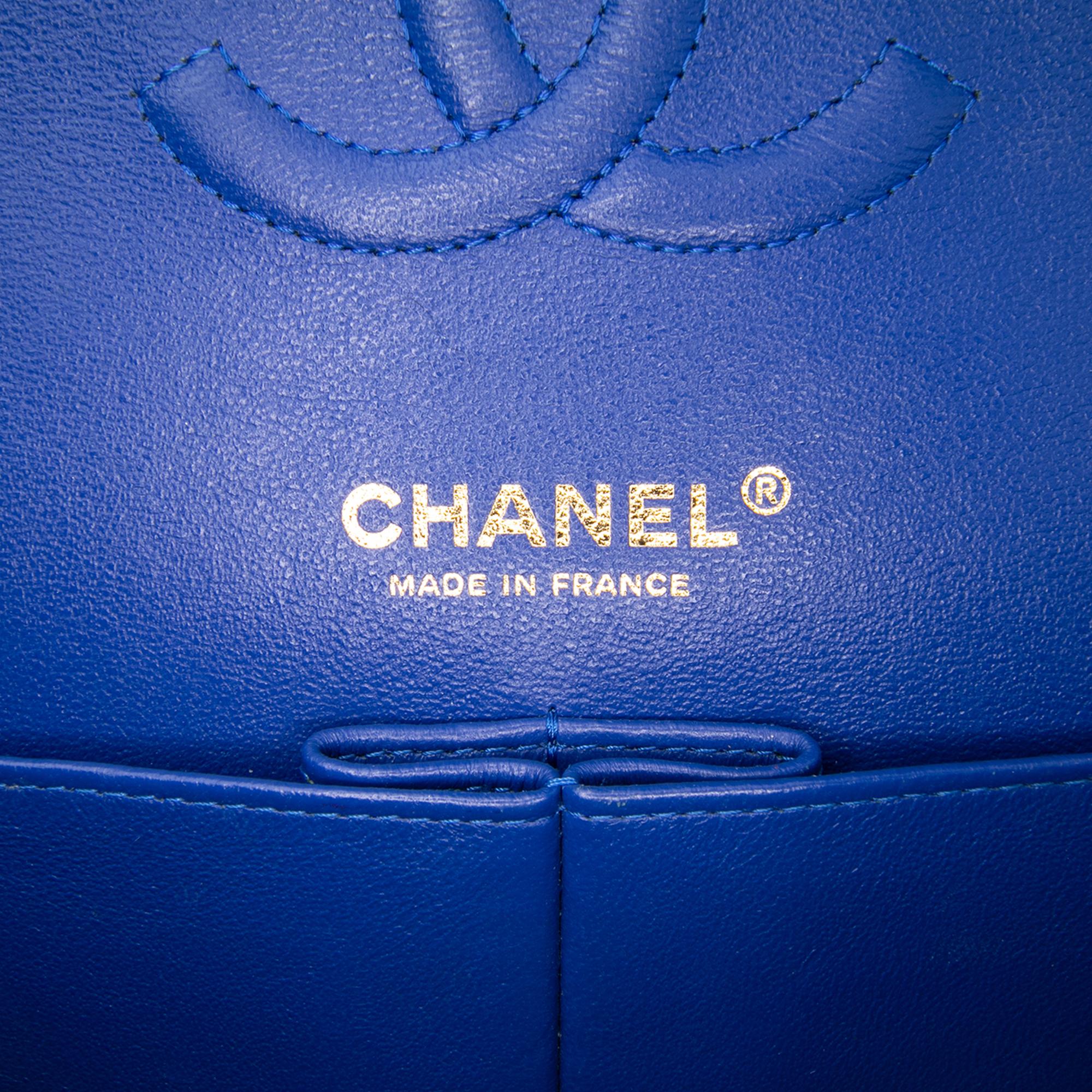 Chanel Medium Classic Chevron Lambskin Double Flap