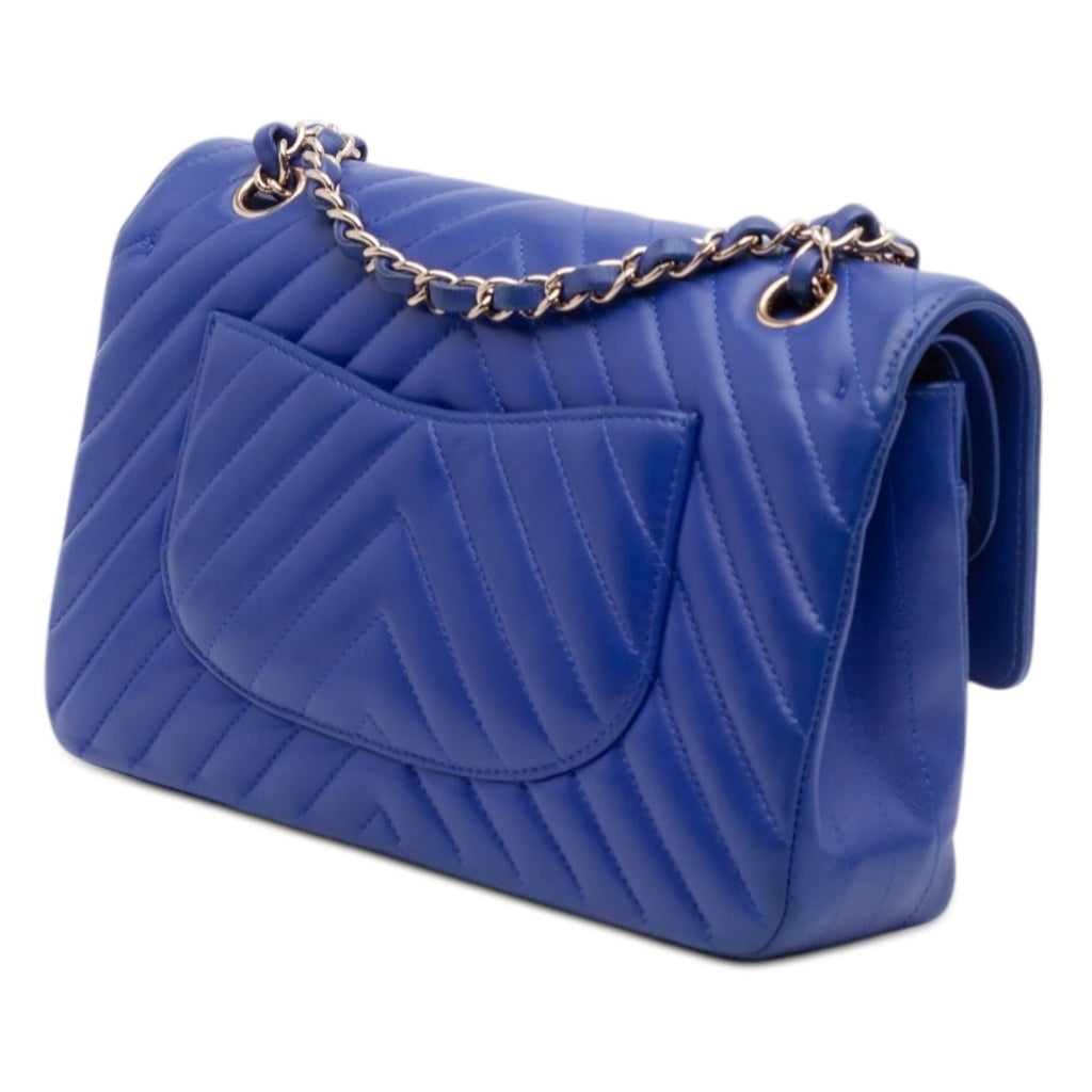 Chanel Medium Classic Chevron Lambskin Double Flap