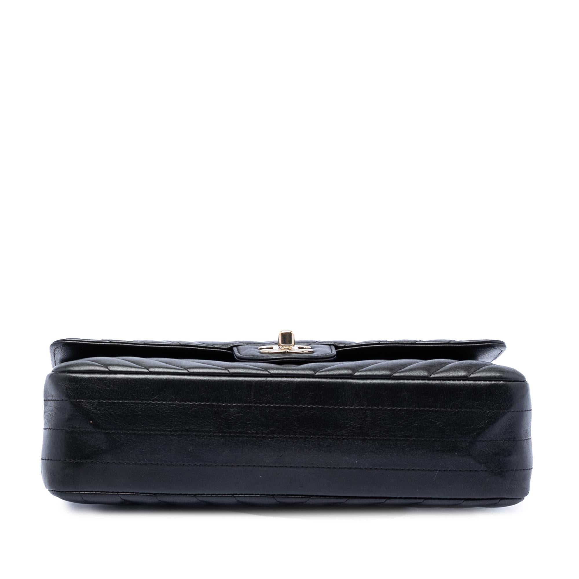 Chanel Medium Classic Chevron Lambskin Double Flap