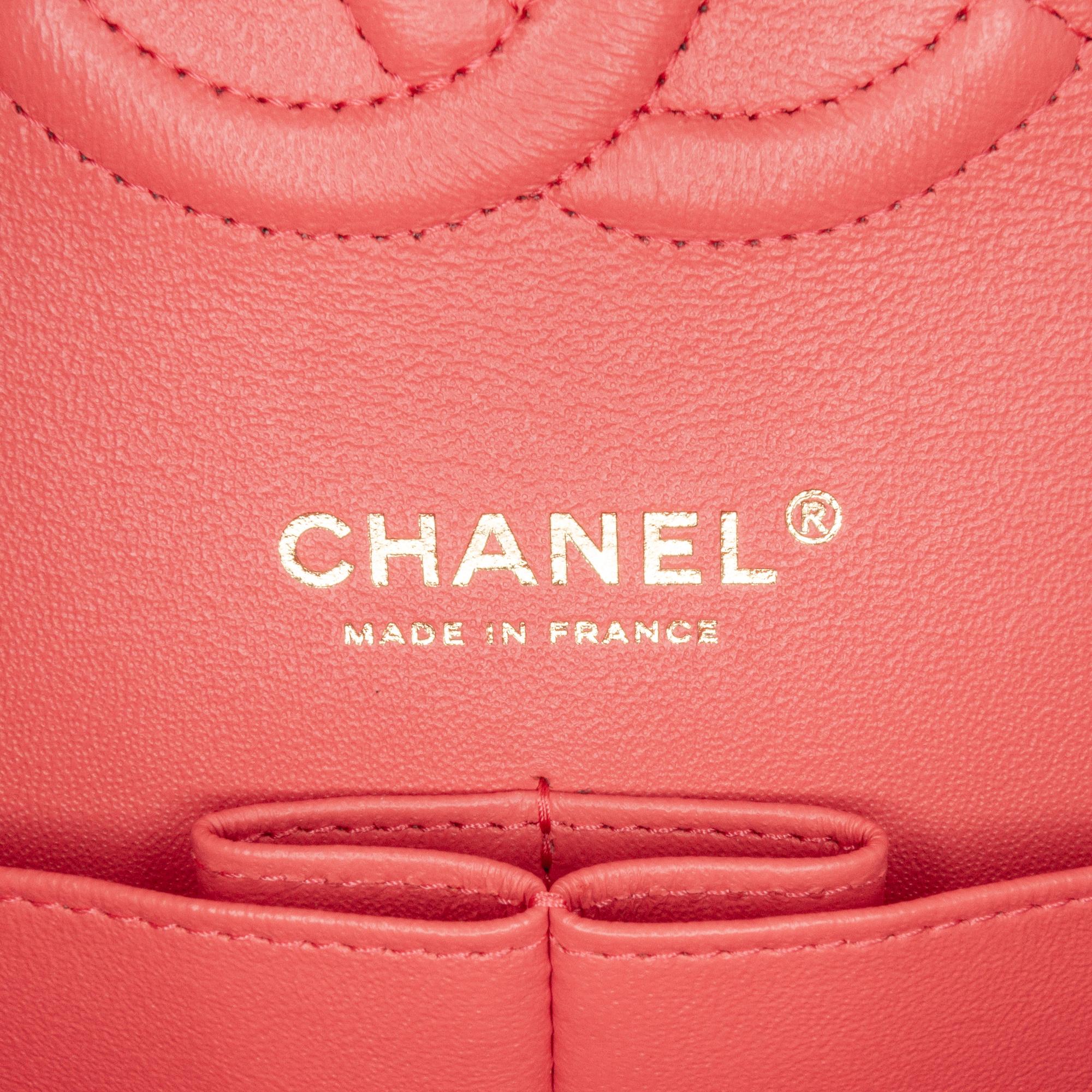 Chanel Medium Classic Chevron Lambskin Double Flap