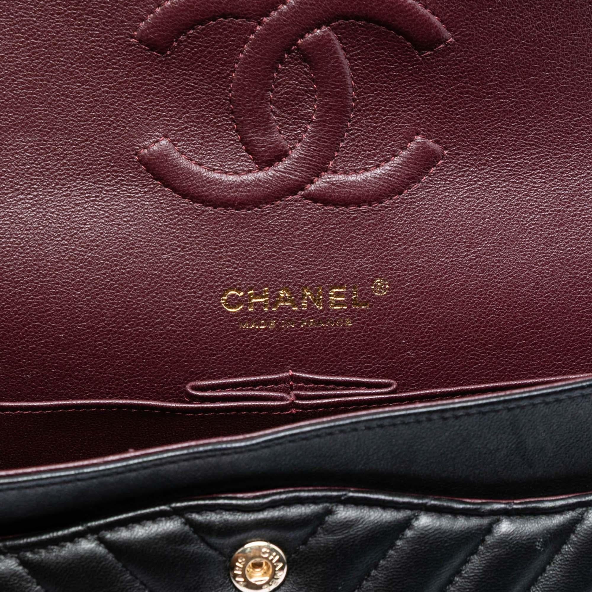 Chanel Medium Classic Chevron Lambskin Double Flap
