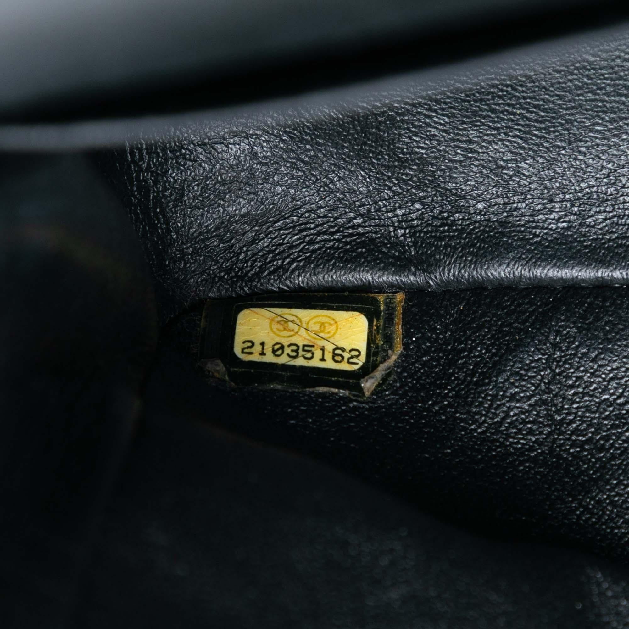 Chanel Medium Classic Chevron Lambskin So Black Double Flap