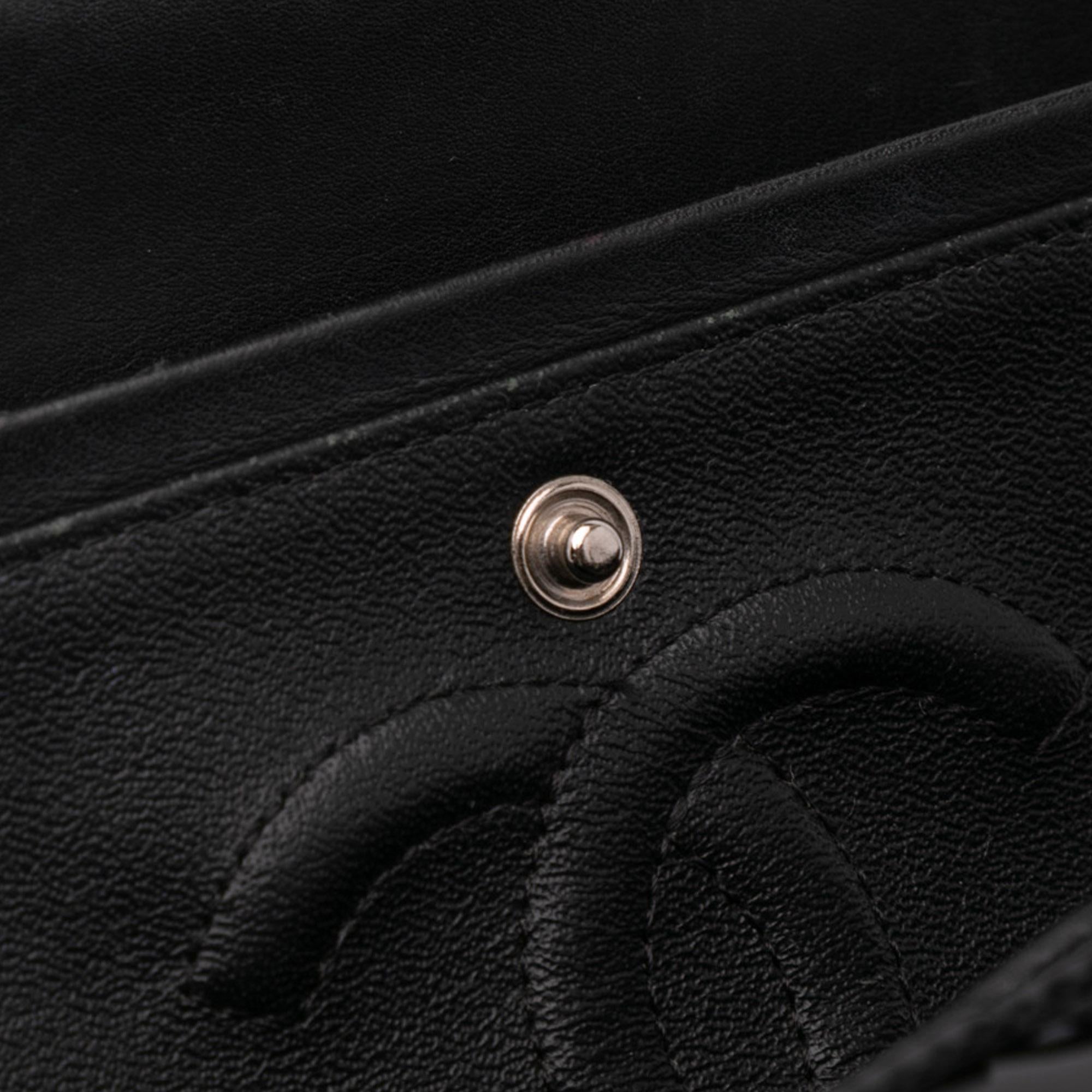 Chanel Medium Classic Chevron Patent Double Flap