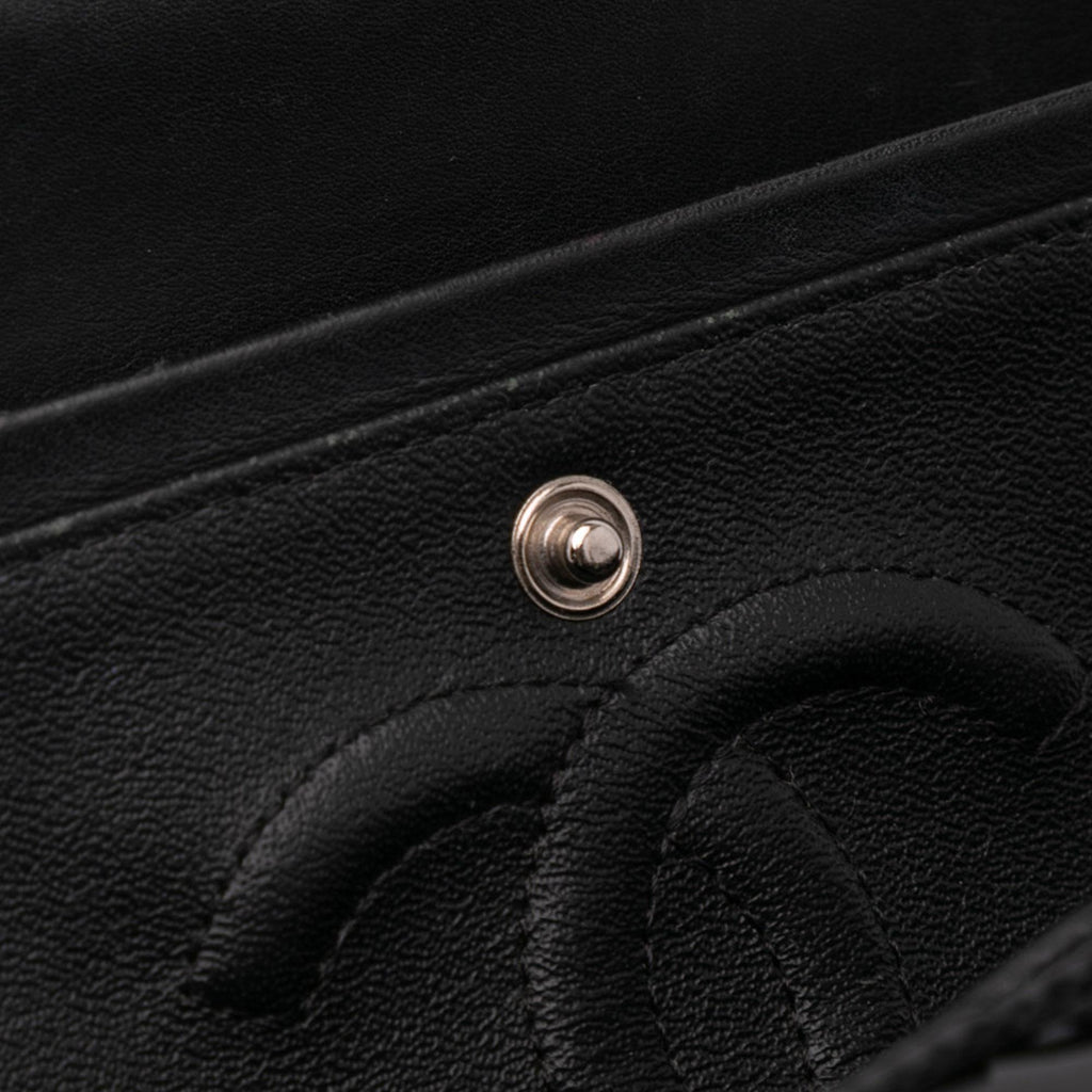 Chanel Medium Classic Chevron Patent Double Flap