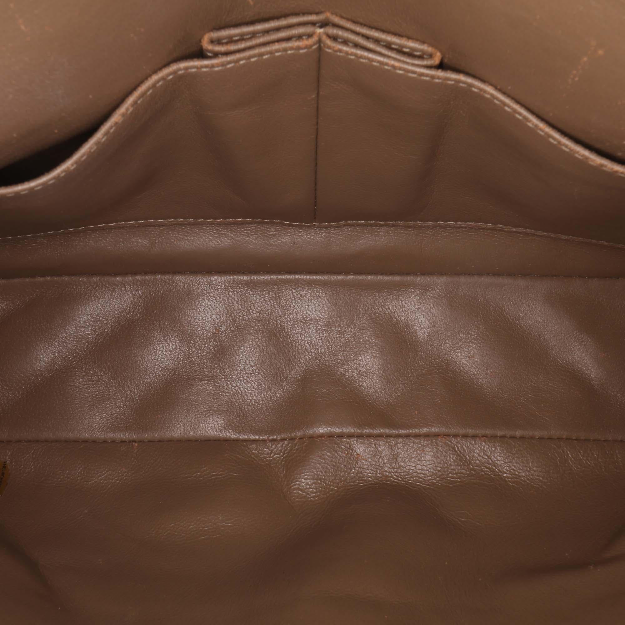 Chanel Medium Classic Crinkled Patent Double Flap