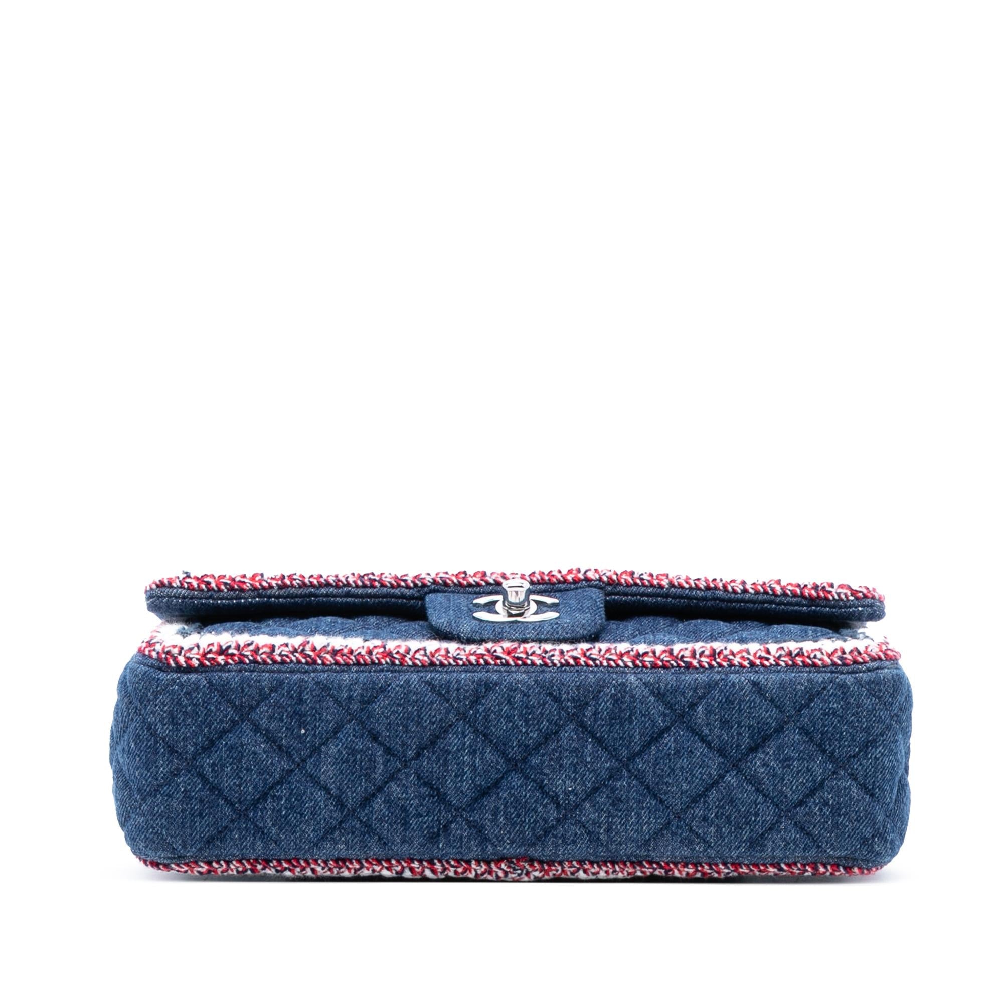 Chanel Medium Classic Denim Braided Single Flap