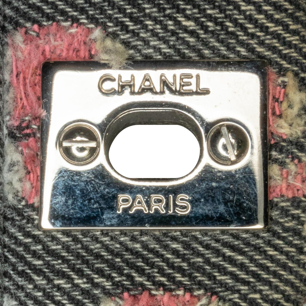 Chanel Medium Classic Distressed Denim Double Flap