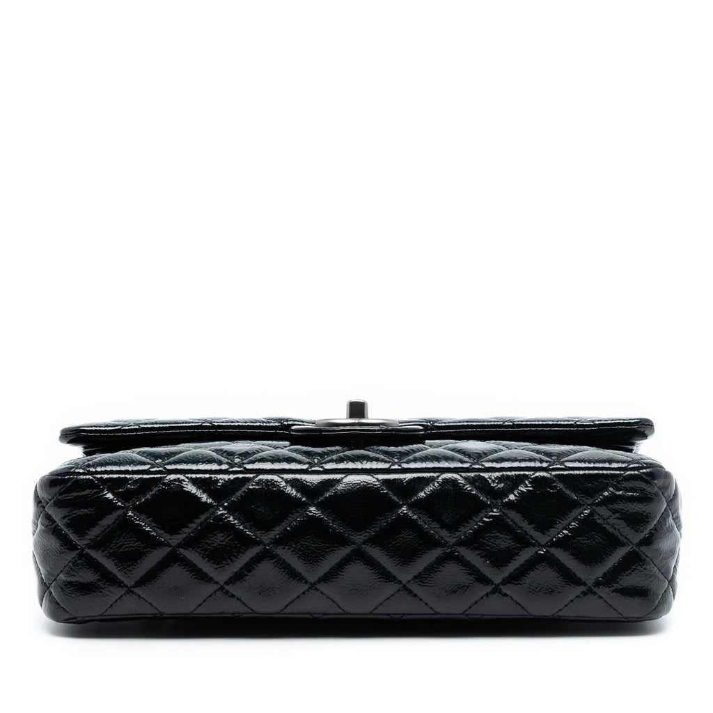 Chanel Medium Classic Distressed Patent Double Flap
