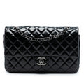 Chanel Medium Classic Distressed Patent Double Flap