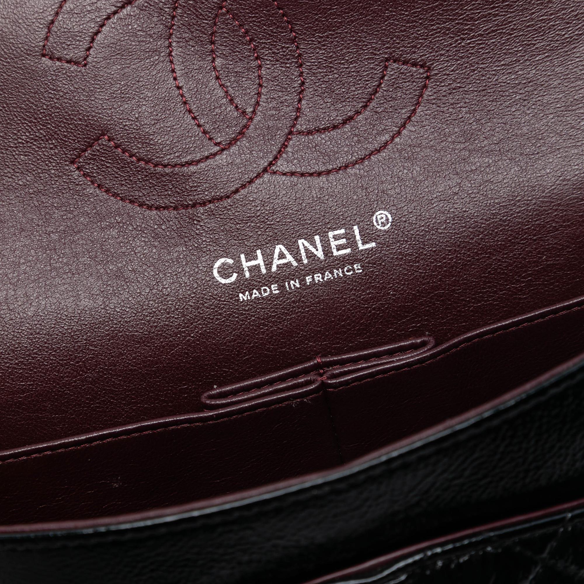 Chanel Medium Classic Distressed Patent Double Flap