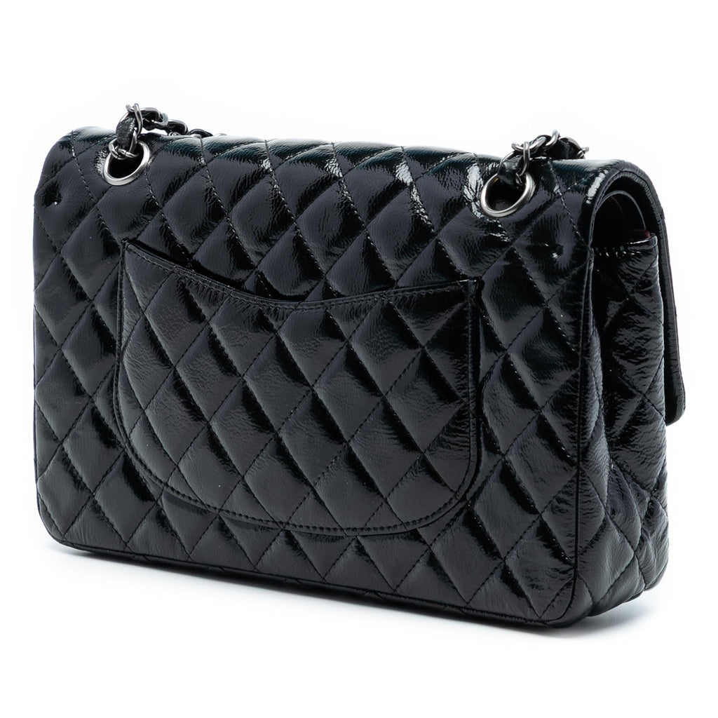 Chanel Medium Classic Distressed Patent Double Flap