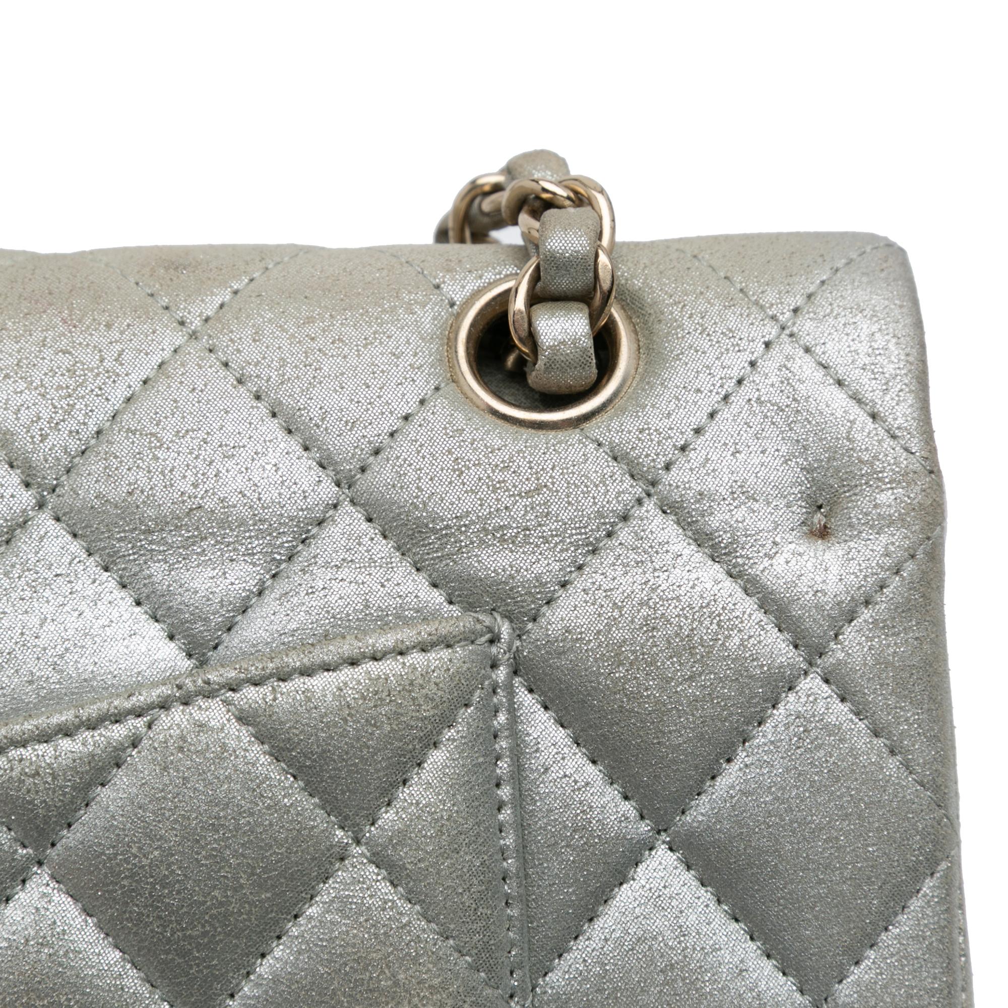 Chanel Medium Classic Iridescent Calfskin Double Flap