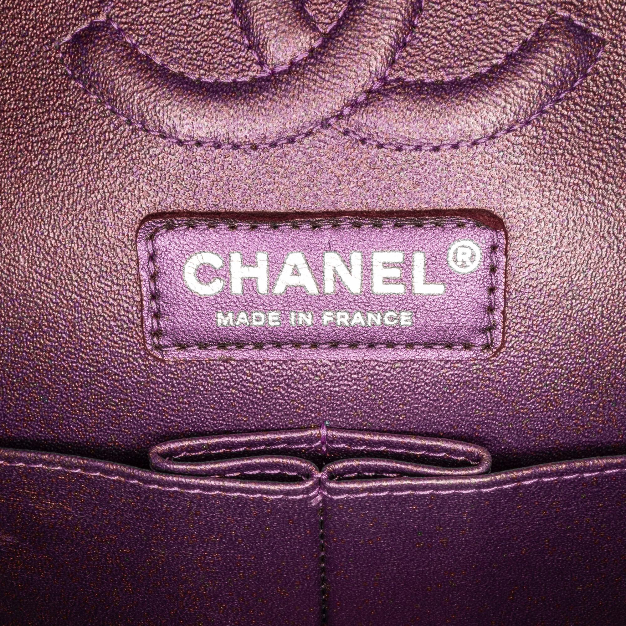 Chanel Medium Classic Iridescent Lambskin Double Flap (SHG-66SdYg)