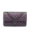 Chanel Medium Classic Iridescent Lambskin Double Flap (SHG-66SdYg)