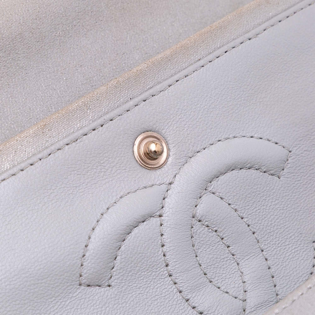 Chanel Medium Classic Iridescent Lambskin Double Flap