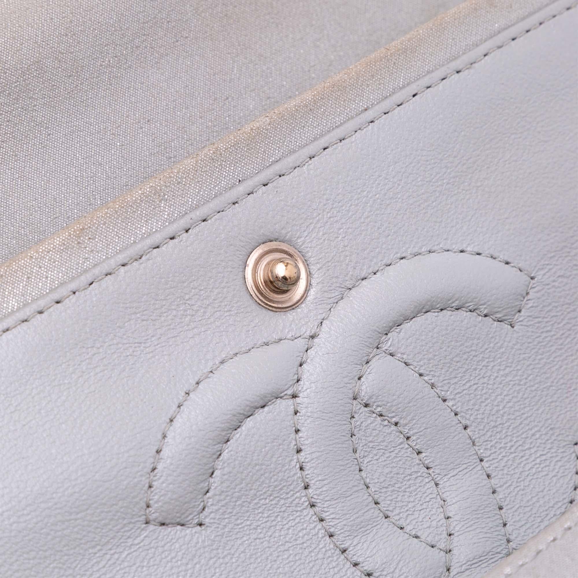 Chanel Medium Classic Iridescent Lambskin Double Flap