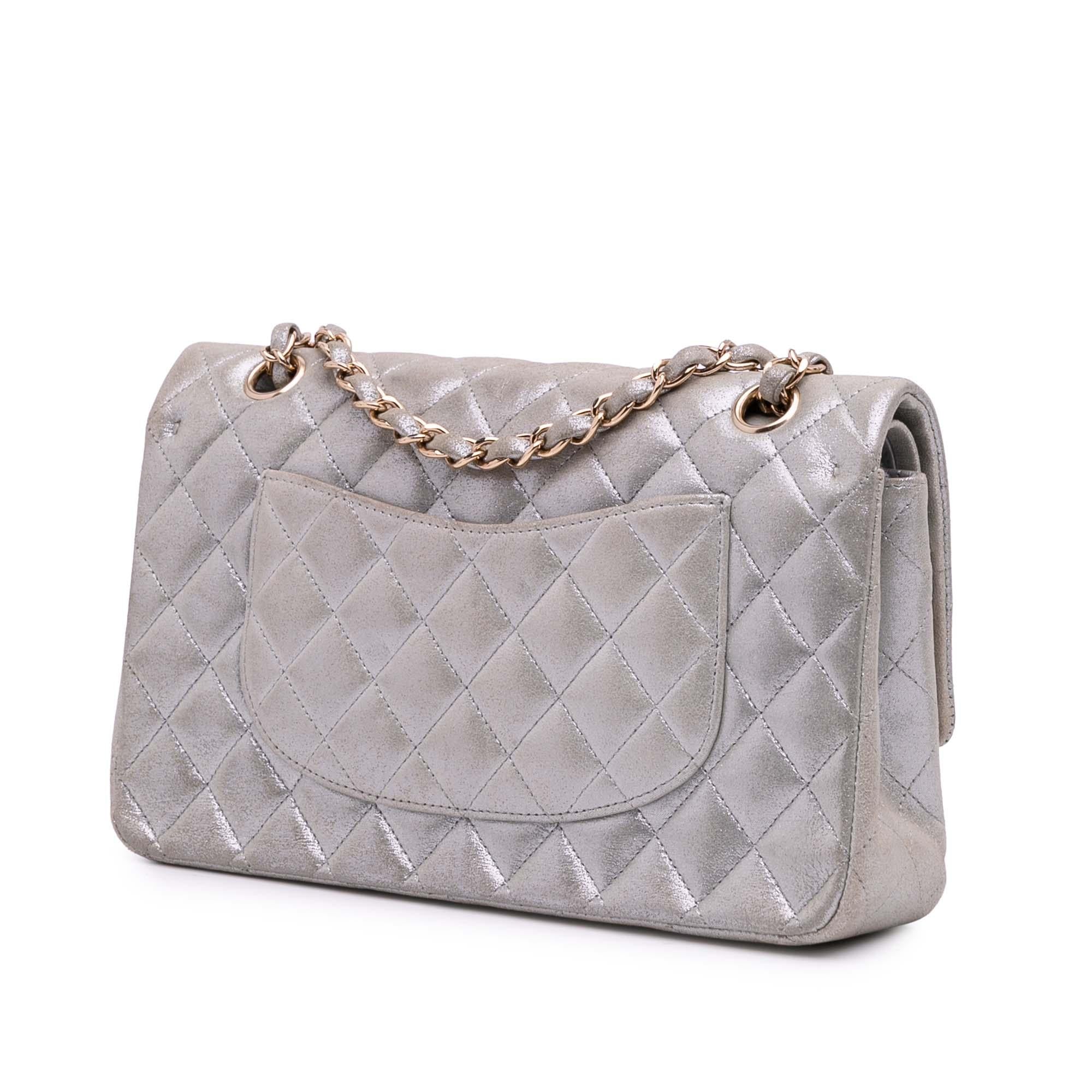 Chanel Medium Classic Iridescent Lambskin Double Flap