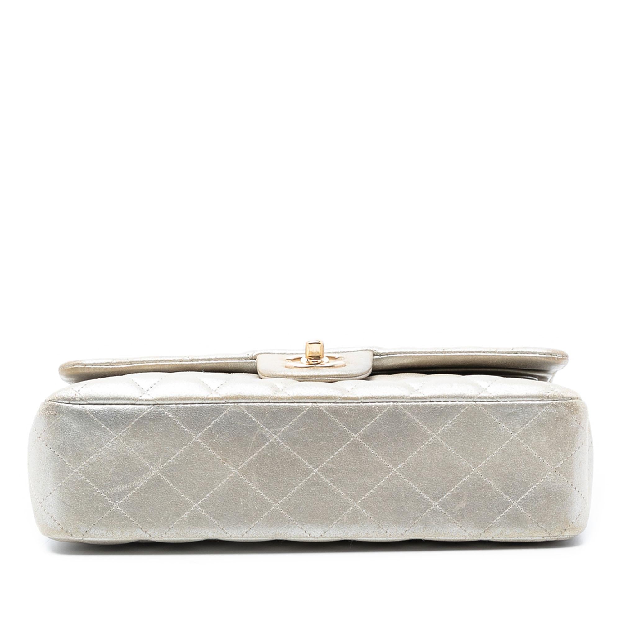 Chanel Medium Classic Iridescent Lambskin Double Flap