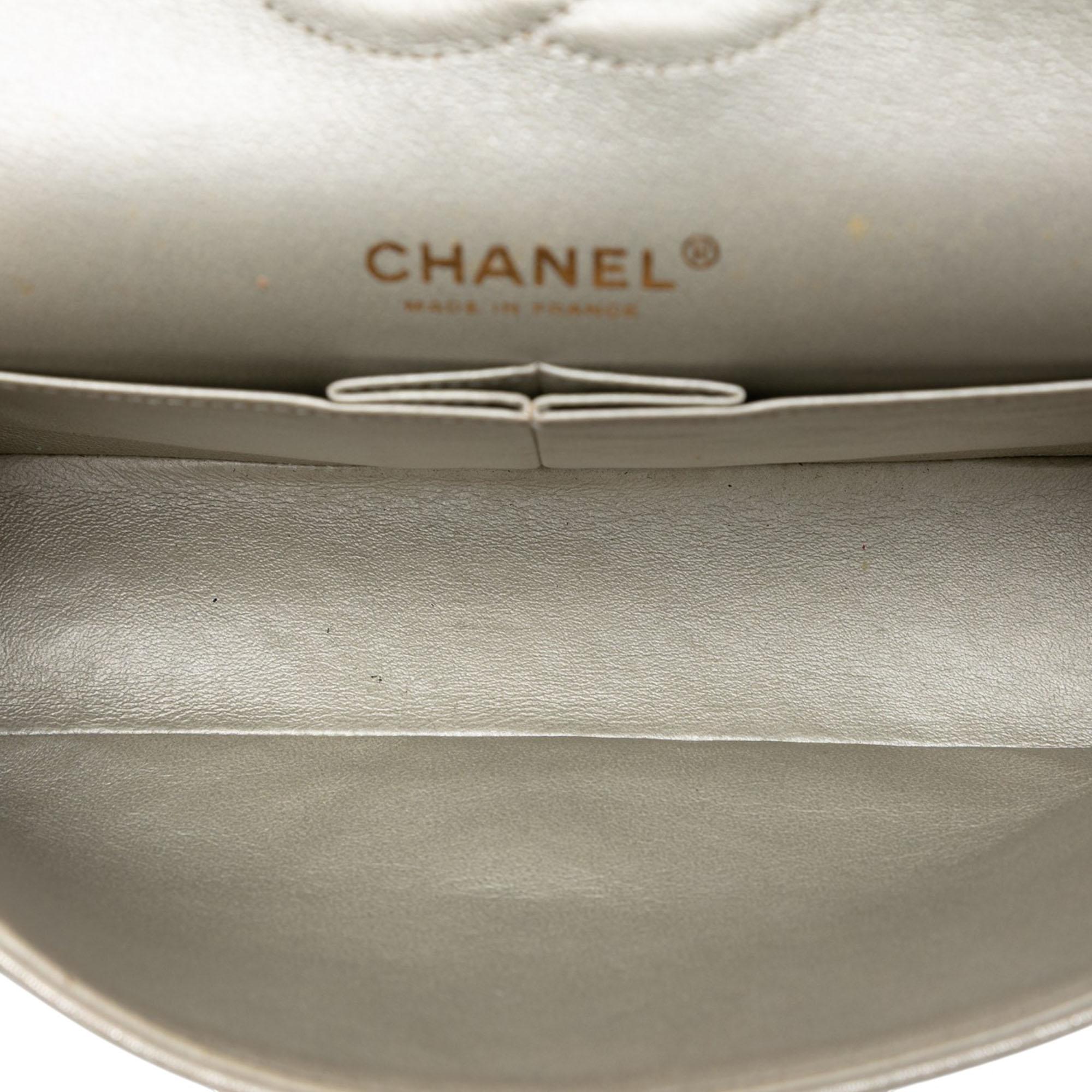 Chanel Medium Classic Iridescent Lambskin Double Flap