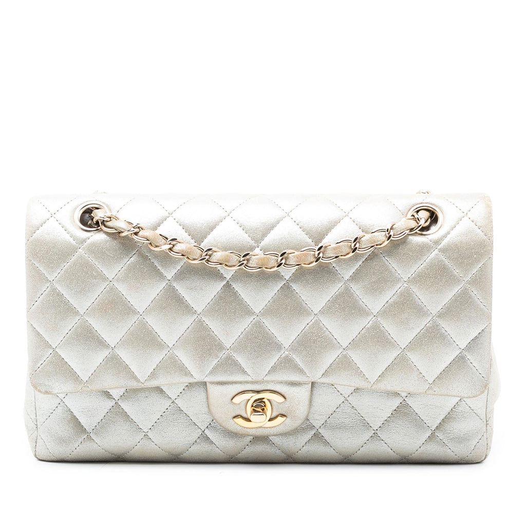 Chanel Medium Classic Iridescent Lambskin Double Flap